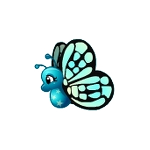 Cute Aqua Twilight Butterfly